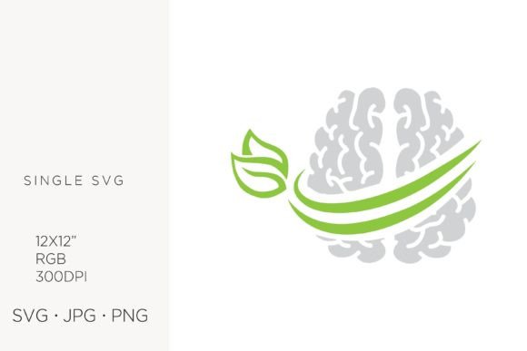 Brain and Leaves Vector: A Versatile Digital Asset for Modern Creators