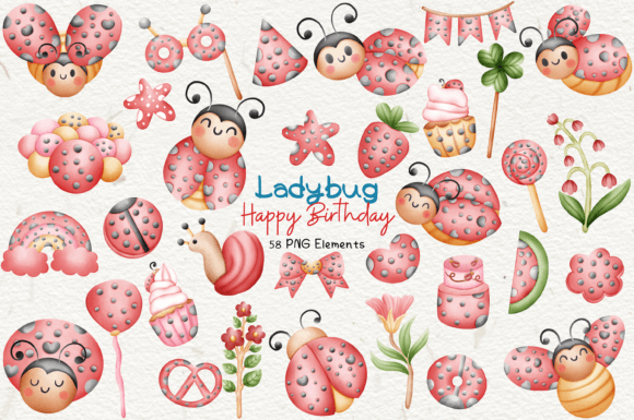 Evaluating the 58 Ladybug Birthday Cliparts Collection for Creative Projects