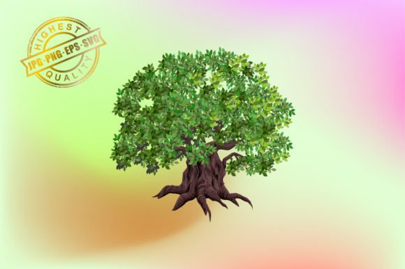 Tree and Roots. Vector Illustration: A Practical Guide for Designers and Crafters