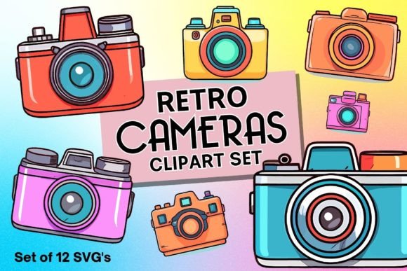 Unlocking Creativity with the Pastel Retro Cameras Clipart Set: A Guide to Modern Digital Design