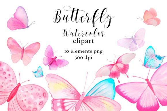 Watercolor Butterfly Clipart PNG Guide