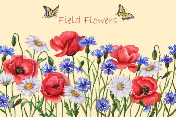 Watercolor Field Flowers Butterflies: A Practical Guide for Designers