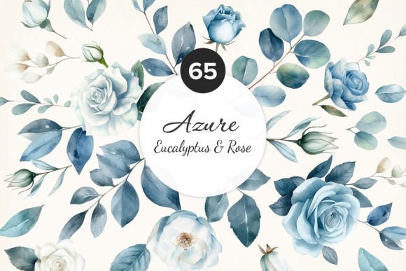 Watercolor Roses Eucalyptus: A Versatile Digital Design Resource